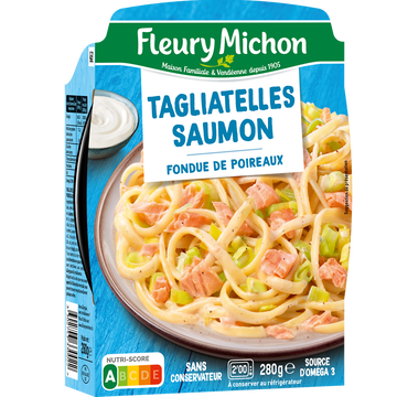 Fleury Michon Tagliatelles Au Saumon Et Crème Fraîche À La Ciboulette Fleury Michon,280g