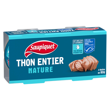 Saupiquet Thon Entier Nature Saupiquet - 2x93g