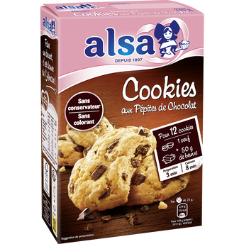 Image de Préparation cookies pépites chocolat ALSA