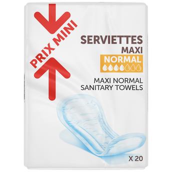 Image de Serviettes hygiéniques maxi normal PRIX MINI
