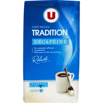 Image de U
Café moulu Robusta décaféiné N°5