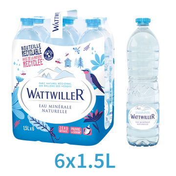 Wattwiller Eau Minérale Naturelle Wattwiller, 6x1,5l