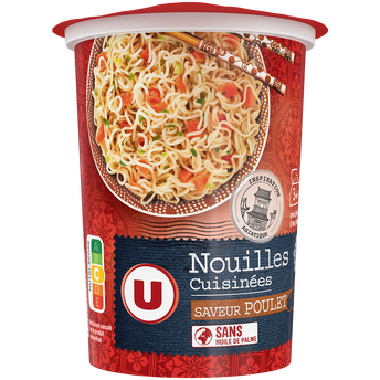 Image de U
Nouilles cuisinées cup saveur poulet
