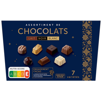 Image de U
Ballotin chocolat lait noir blanc