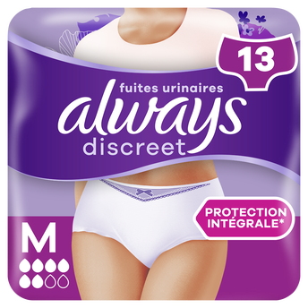 Image de Culottes pour fuites urinaires 5 drops ALWAYS DISCREET M