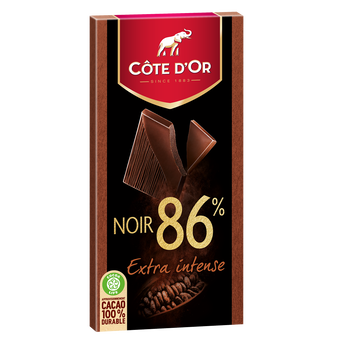 Image de Chocolat fin extra noir 86% COTE D'OR - Tablette de