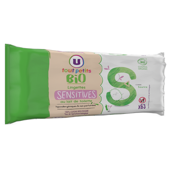 Image de U TOUT PETITS BIO
Lingettes bébé sensitive