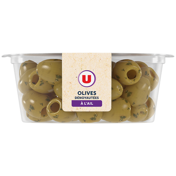 Image de U SAVEURS
Olives vertes dénoyautées à l'ail