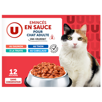 Image de U
Sachets fraicheur pour chat Emincés en sauce poissons