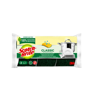 Image de Éponges grattantes en fibres 100% recyclées SCOTCH BRITE