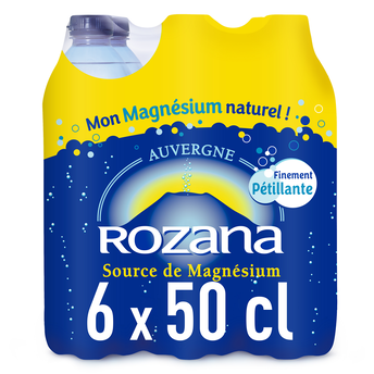 Image de Eau minérale naturelle gazeuse ROZANA, 6 bouteilles de