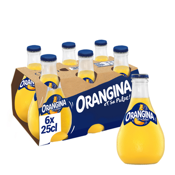 Image de Soda à l'orange ORANGINA - le pack de 6 bouteilles de