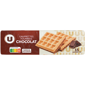 Image de U
Gaufrettes fourrées chocolat  paquet de
