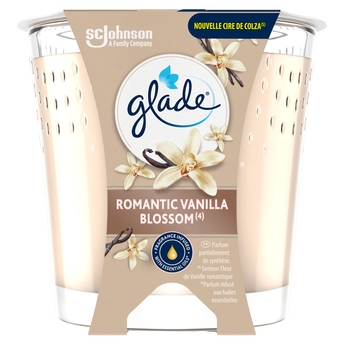 Image de GLADE BOUGIE ROMANTIC VANILLA BLOSSOM - sans huile de