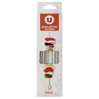 Image de U
Brochette en inox 20cm
