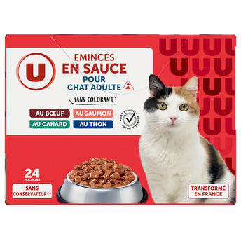 Image de U
Sachets fraicheur pour chat sauce viandes & poissons