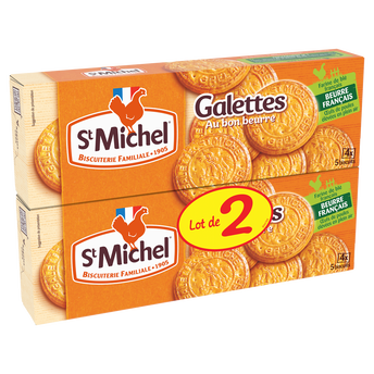 Image de Biscuits Galettes ST MICHEL, lot de 2 paquets, soit