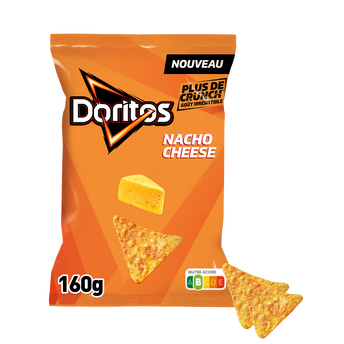 Image de Chips tortillas de maïs DORITOS goût fromage, paquet