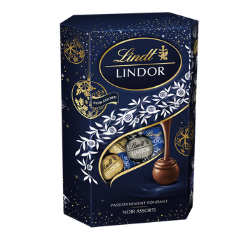 Image de Boule chocolat assortis noir Lindor LINDT