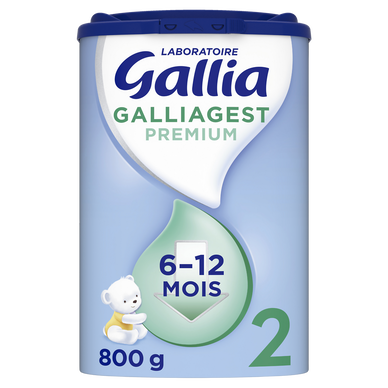 Gallia - 3 Boîtes de Lait en poudre Galliagest Premium 2 (3x820g
