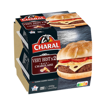 Charal Burger Very Best, Charal, France, 2 Pièces, Barquette 220g.