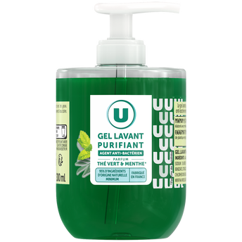 Image de U
Gel lavant purifiant thé menthe pompe