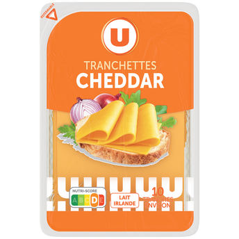 Image de U
Cheddar au lait pasteurisé, fromage à pâte pressée non cuite  34,70%deMG
