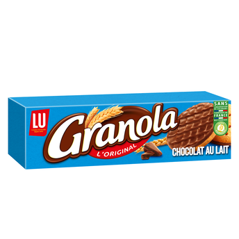 Image de Biscuits sablés nappés au chocolat au lait GRANOLA, paquet de