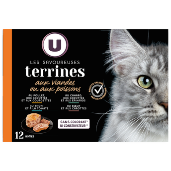 Image de U
Sachet fraicheur pour chat Terrines viande poisson