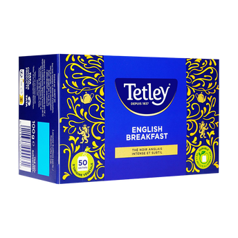 Image de Thé noir anglais English Breakfast TETLEY - 50 sachets