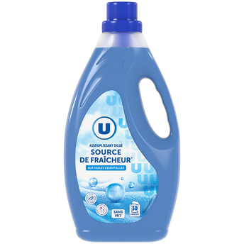Image de U
Adoucissant dilué source de fraîcheur  flacon de