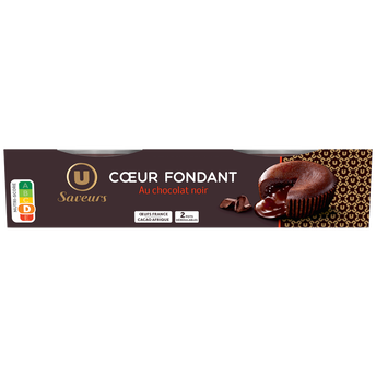 Image de U SAVEURS
Fondant au chocolat noir