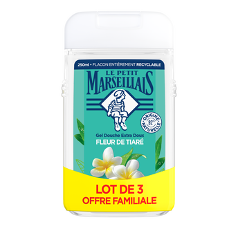 Image de Gel Douche voyage monoï fleur de tiaré LE PETIT MARSEILLAIS lot