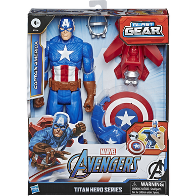 Avengers - Figurine Captain America Titan Hero Blast Gear - Dès 4 ans -  Super U, Hyper U, U Express 
