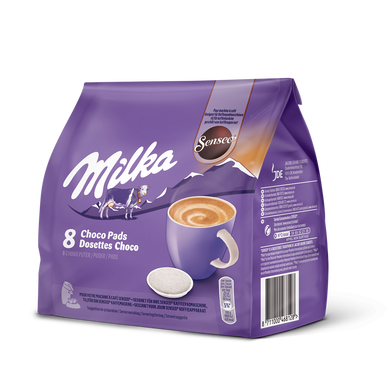 Chocolat dosettes SENSEO MILKA - Compatible SENSEO - x8 - Super U, Hyper U,  U Express 