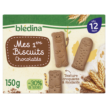 Image de Biscuits bébé chocolatés dès 12 mois BLEDINA