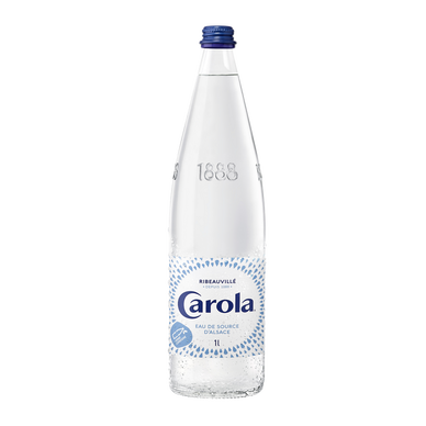 Eau de source plate CAROLA, bouteille en verre consigné 1l - Super