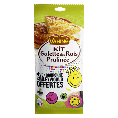 Kit galette des rois (moule + préparation frangipane + fève et