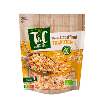 Image de Muesli croustillant bio tradition TERRE & CEREALES