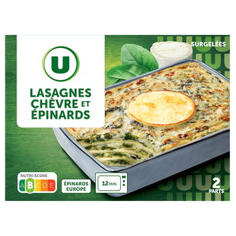Image de U
Lasagnes chèvre épinards