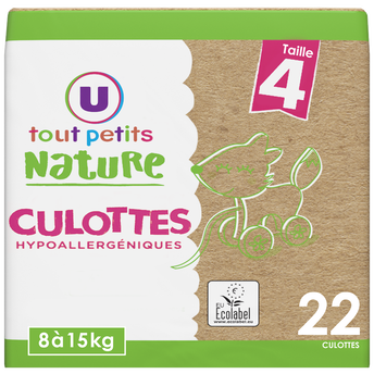 Image de U TOUT PETITS NATURE
Couches-Culottes bébé tailles 4 8-15kg