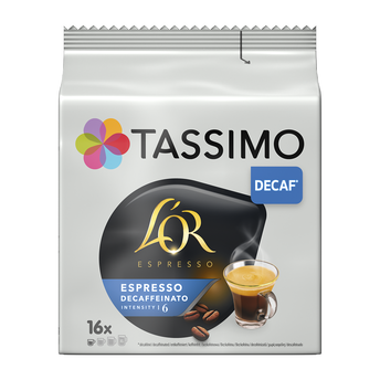 Image de Café dosettes TASSIMO L'OR Espresso Décaféiné - Compatible TASSIMO