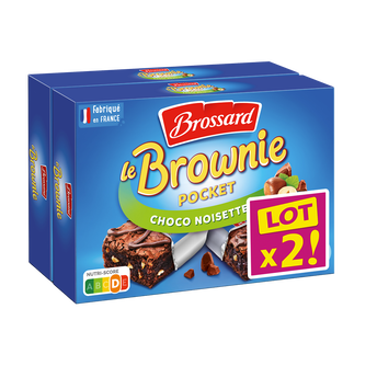 Image de Mini brownies individuels chocolat/noisettes BROSSARD
