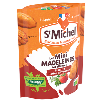 Image de Les mini madeleines moelleuses tomate herbes de Provence ST MICHEL