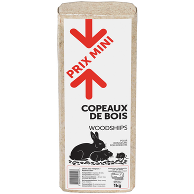 COPEAUX DE BOIS 4 KG, LITIERE HYGIENIQUE, Rongeurs