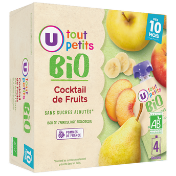 Image de U TOUT PETITS BIO
Gourdes Bébé Cocktail de fruits dès 10 mois