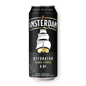 Image de Bière AMSTERDAM detonator black rum 8° boîte