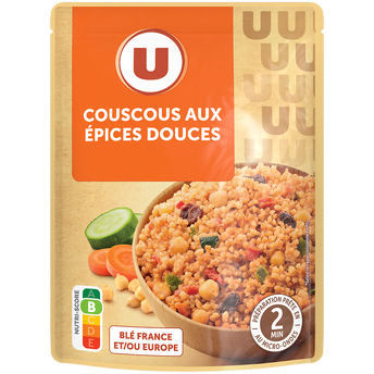 Image de U
Couscous aux épices douces sachet micro-ondable 2'