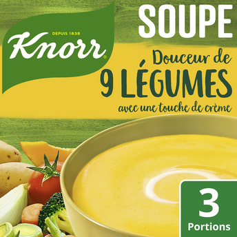 Image de Soupe Douceur de 9 légumes déshydratée KNORR sachet, 84G
