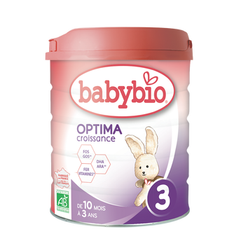 Image de Lait en poudre pour nourrissons optima 3 BABYBIO, de 10 à 3 ans